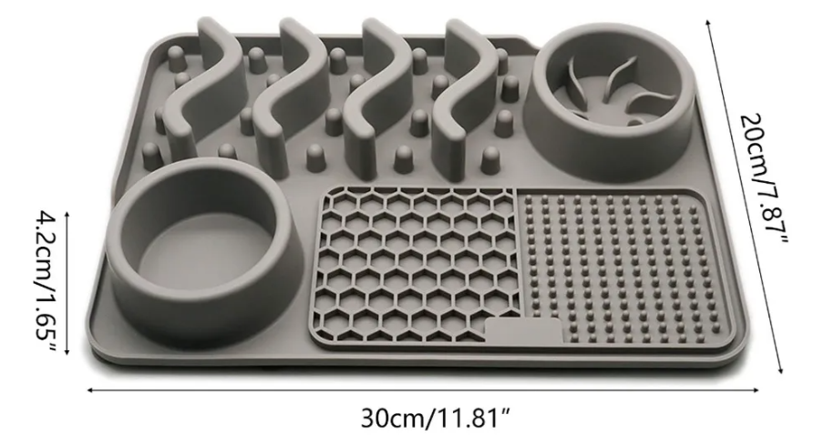 COMEDERO SILICONA PERRO 30x20cm.