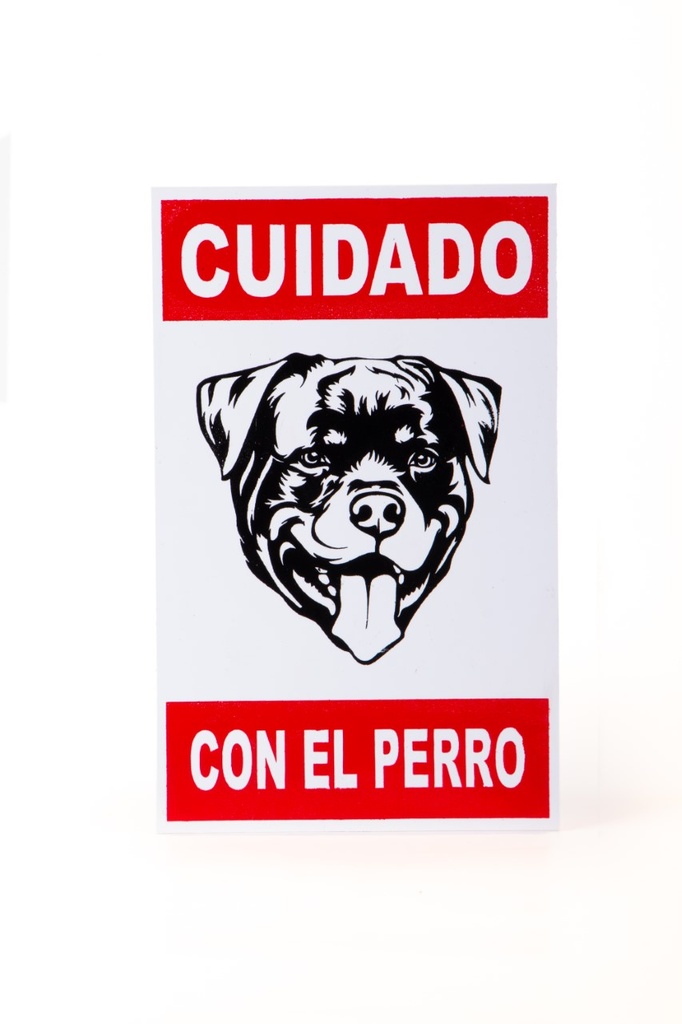 CARTEL "CUIDADO CON EL PERRO"